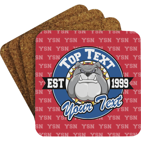 School Mascot Coaster Set (Personalized)