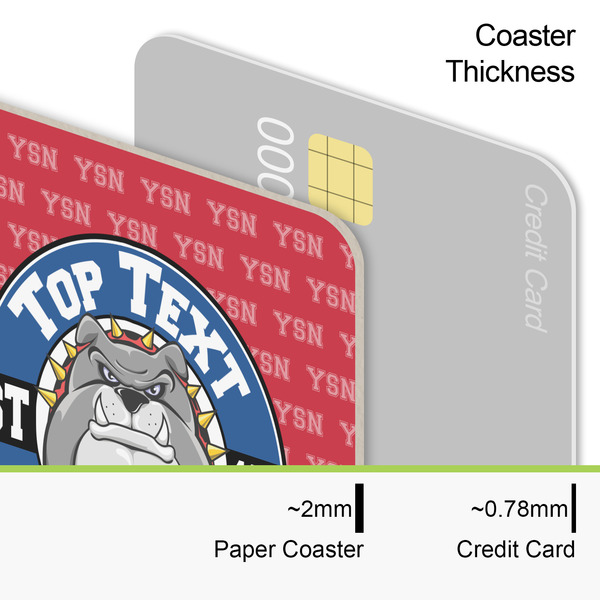 School Mascot Coaster Thickness