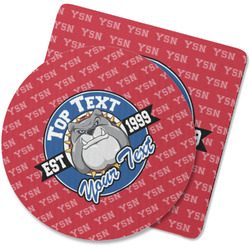School Mascot Rubber Backed Coaster (Personalized)