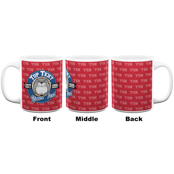 School Mascot Coffee Mug - 11 oz - White APPROVAL