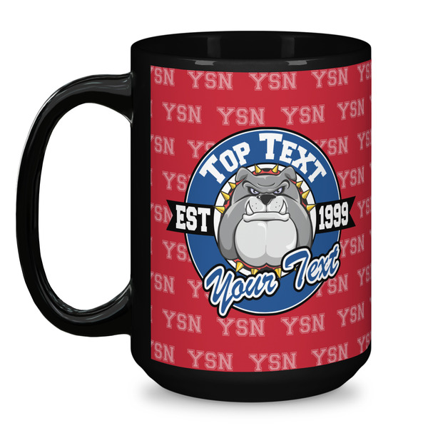 School Mascot Coffee Mug - 15 oz - Black