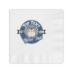 School Mascot Coined Cocktail Napkins (Personalized)