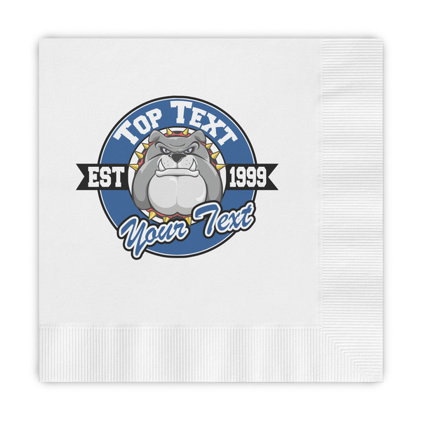 Custom School Mascot Embossed Decorative Napkins (Personalized)
