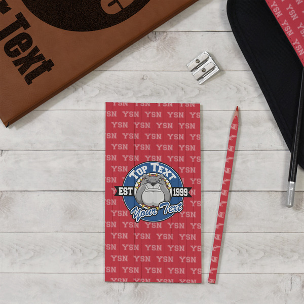 School Mascot Colored Pencils - In Context