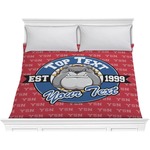School Mascot Comforter - King (Personalized)