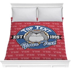 School Mascot Comforter - Full / Queen (Personalized)