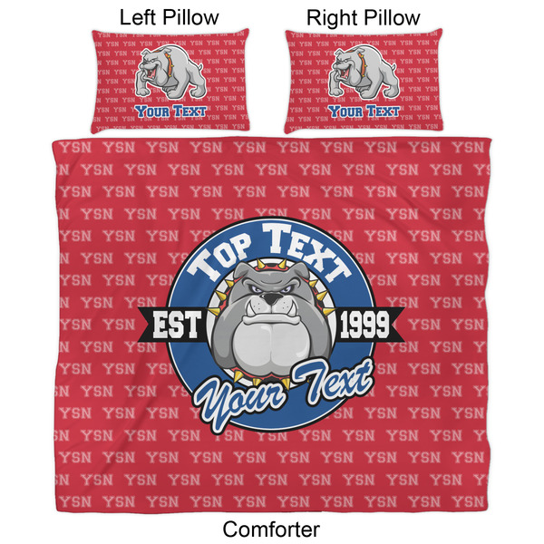 School Mascot Comforter Set - King - Approval