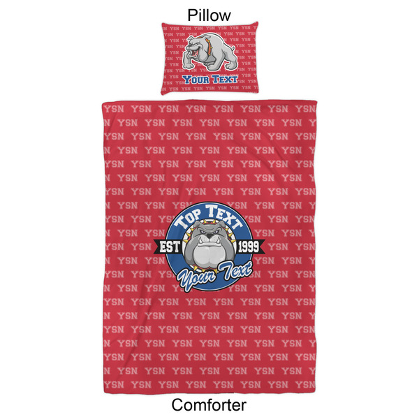 School Mascot Comforter Set - Twin XL - Approval