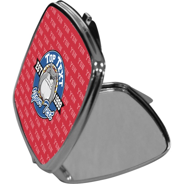 School Mascot Compact Mirror (Side View)