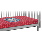 School Mascot Crib Fitted Sheet w/ Name or Text