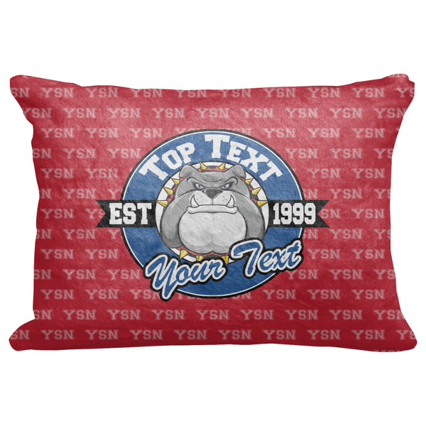 Custom School Mascot Decorative Baby Pillowcase - 16"x12" w/ Name or Text