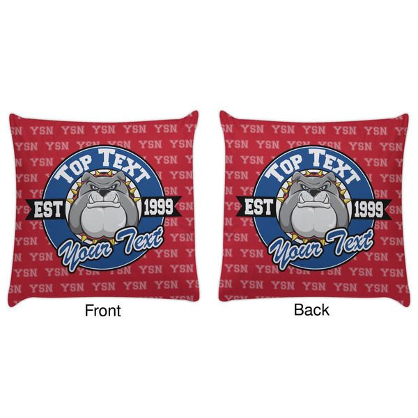School Mascot Decorative Pillow Case - Approval