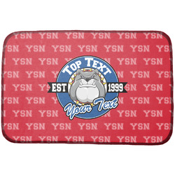 School Mascot Dish Drying Mat w/ Name or Text