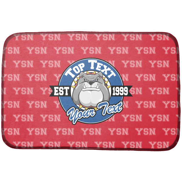 Custom School Mascot Dish Drying Mat w/ Name or Text