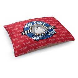School Mascot Dog Bed - Medium w/ Name or Text