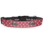 School Mascot Deluxe Dog Collar - Large (13" to 21") (Personalized)