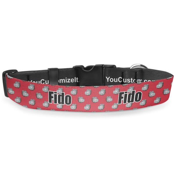 Custom School Mascot Deluxe Dog Collar - Toy (6" to 8.5") (Personalized)