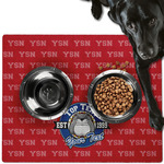 School Mascot Dog Food Mat - Large w/ Name or Text