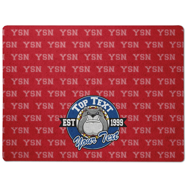 School Mascot Dog Food Mat - Medium without bowls