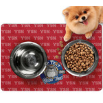 School Mascot Dog Food Mat - Small w/ Name or Text