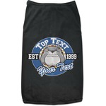 School Mascot Black Pet Shirt (Personalized)