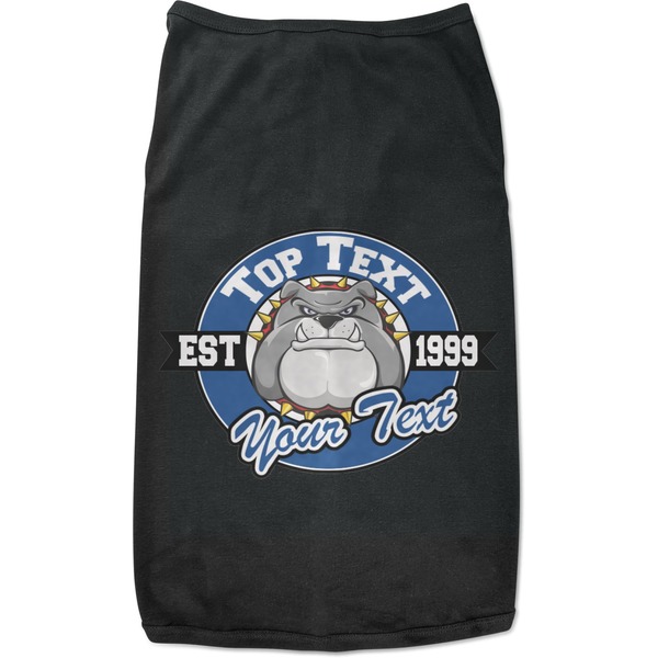 Custom School Mascot Black Pet Shirt - S (Personalized)