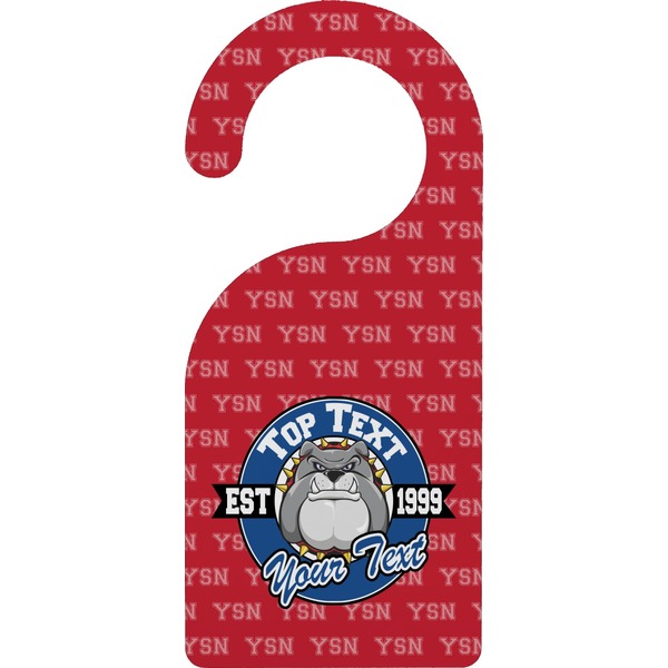 Custom School Mascot Door Hanger (Personalized)