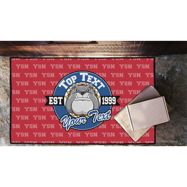 School Mascot Door Mat - LIFESTYLE (Lrg)