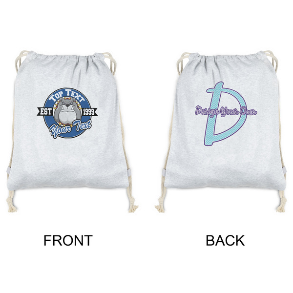 School Mascot Drawstring Backpacks - Sweatshirt Fleece - Double Sided - APPROVAL