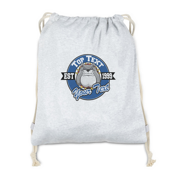 Custom School Mascot Drawstring Backpack - Sweatshirt Fleece - Double Sided (Personalized)