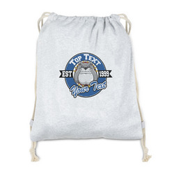 School Mascot Drawstring Backpack - Sweatshirt Fleece - Single Sided (Personalized)