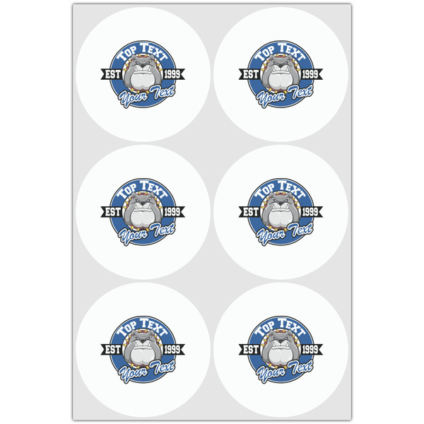 School Mascot Drink Topper - Large - Set of 6