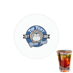 School Mascot Printed Drink Topper - 1.5" (Personalized)