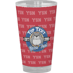 School Mascot Pint Glass - Full Color (Personalized)