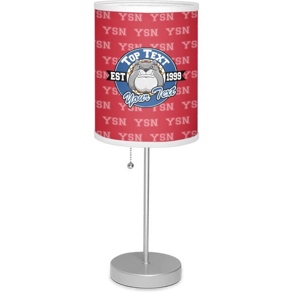 Custom School Mascot Lamp with Drum Shade (Personalized)