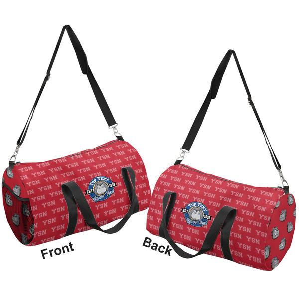 School Mascot Duffle bag small front and back sides