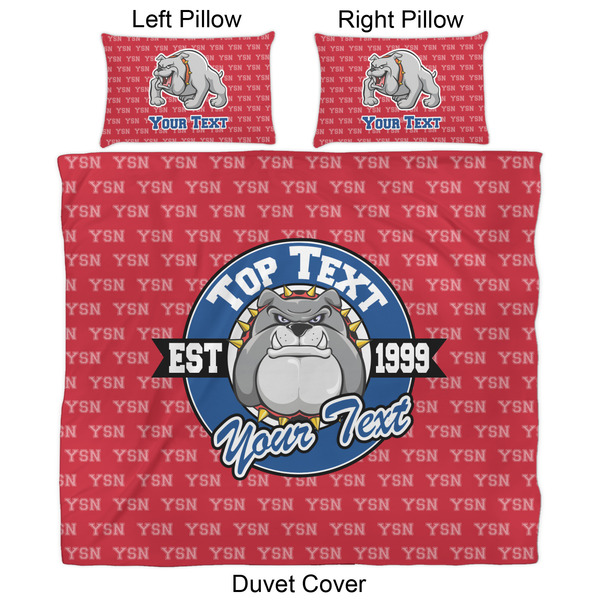 School Mascot Duvet Cover Set - King - Approval