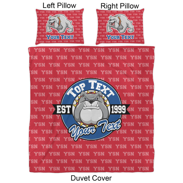 School Mascot Duvet Cover Set - Queen - Approval