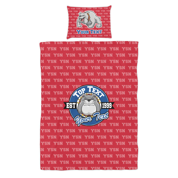 School Mascot Duvet Cover Set - Twin - Alt Approval