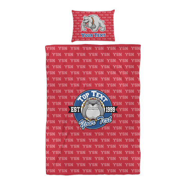 School Mascot Duvet Cover Set - Twin XL - Alt Approval