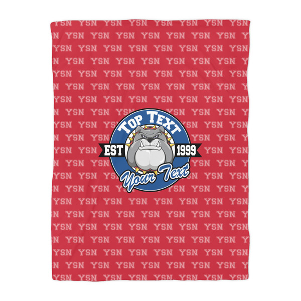 School Mascot Duvet Cover - Twin - Front