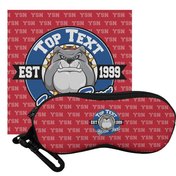 Custom School Mascot Eyeglass Case & Cloth (Personalized)