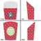 School Mascot French Fry Favor Box - Front & Back View