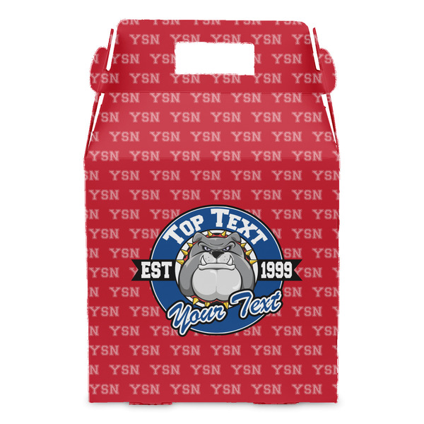School Mascot Gable Favor Box - Front