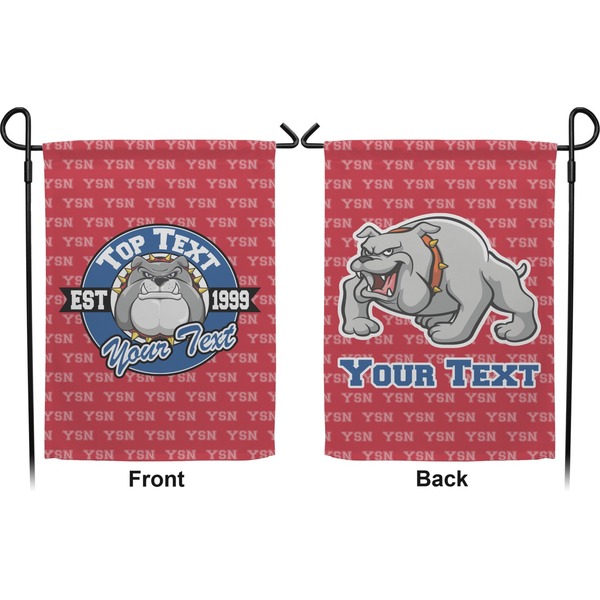 School Mascot Garden Flag - Double Sided Front and Back