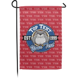 School Mascot Small Garden Flag - Double Sided w/ Name or Text