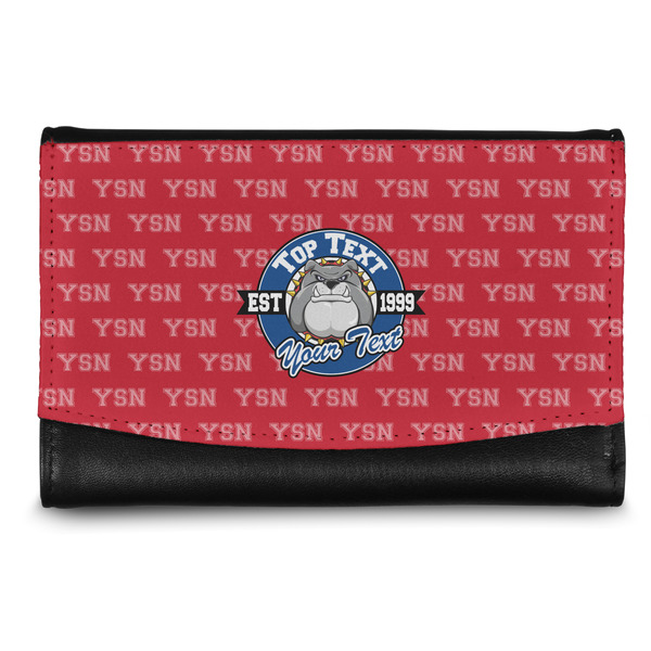 Custom School Mascot Genuine Leather Women's Wallet - Small (Personalized)
