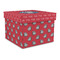 School Mascot Gift Boxes with Lid - Canvas Wrapped - Large - Front/Main