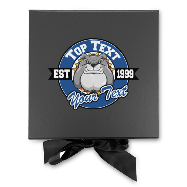 School Mascot Gift Boxes with Magnetic Lid - Black - Approval