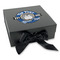 School Mascot Gift Boxes with Magnetic Lid - Black - Front (angle)